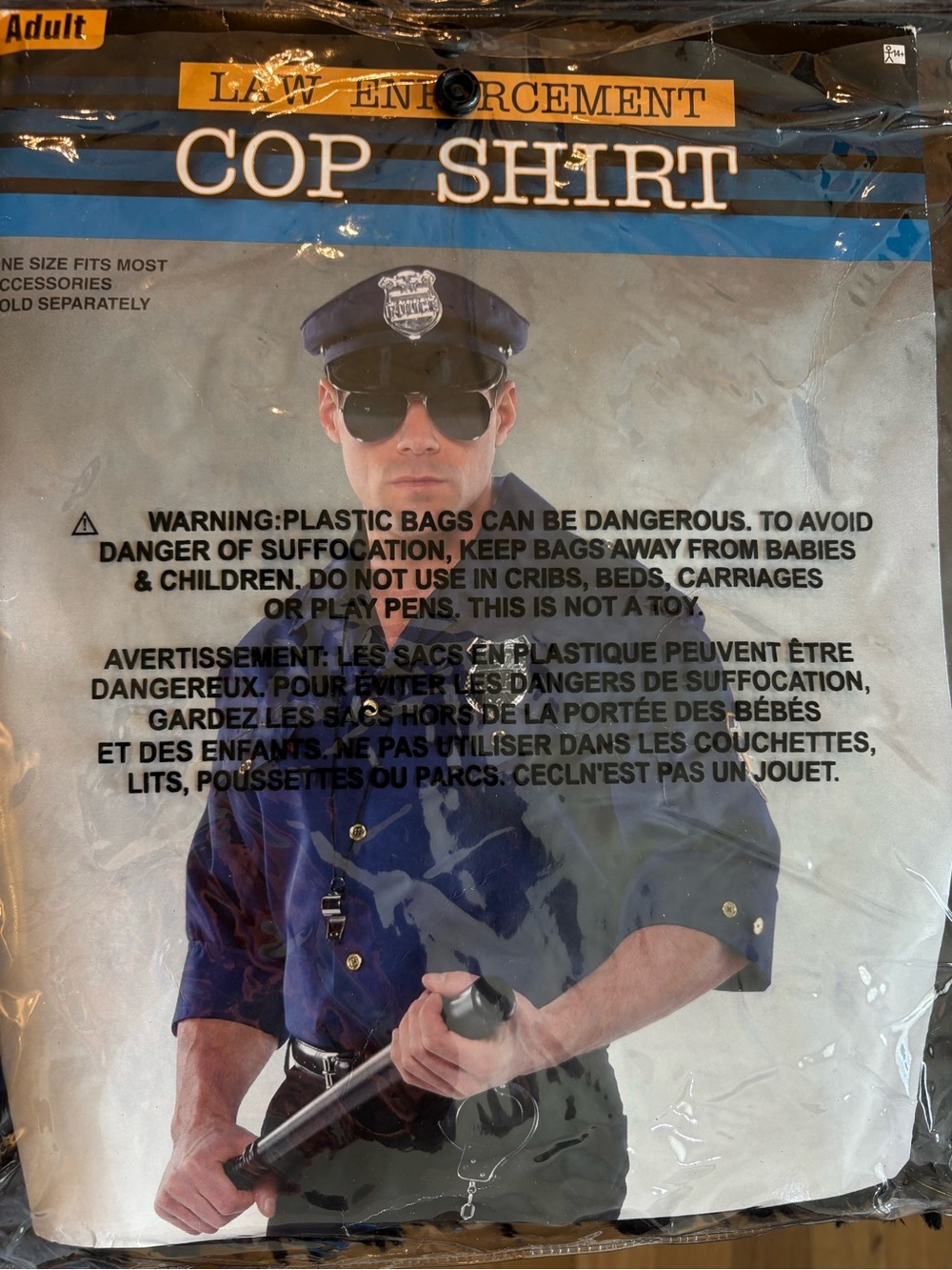 Law Enforcement Cop Shirt - Men’s Blue Shirt one size